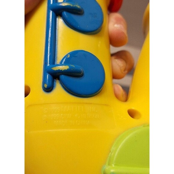 Vintage Mattel Sesame Street Cookie Monster Musical Saxophone toy Works - Picture 6 of 6